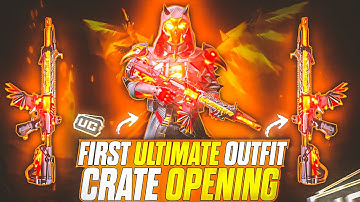 CRATE OPENING HACK 😱| FIRST ULTIMATE OUTFIT IN HISTORY | FLAMEWRAITH SET LUCKY SPIN | BGMI