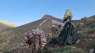  Iranian Nomads Set Up Black Tent In Freezing Mountains