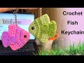 How To Crochet A Fish Keychain Step By Step Tutorial 