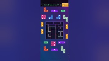 Flow Fit Sudoku Stacked Numbers Level 7