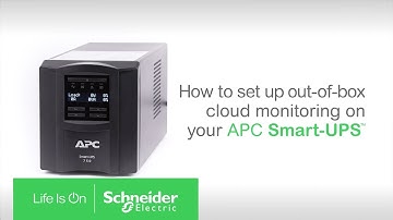 Learn how to set up your Connected APC Smart-UPS