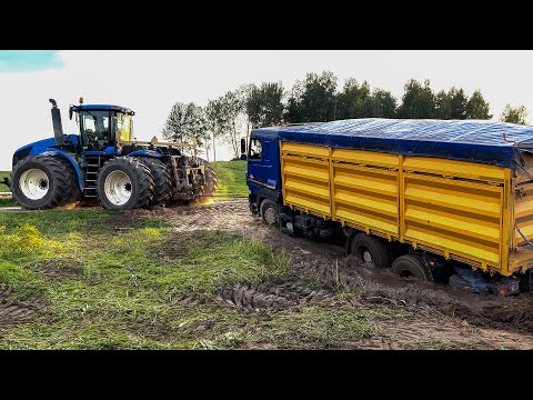 Видео: Водитель грузовика такого не ожидал! Бездорожье ошибок не прощает!