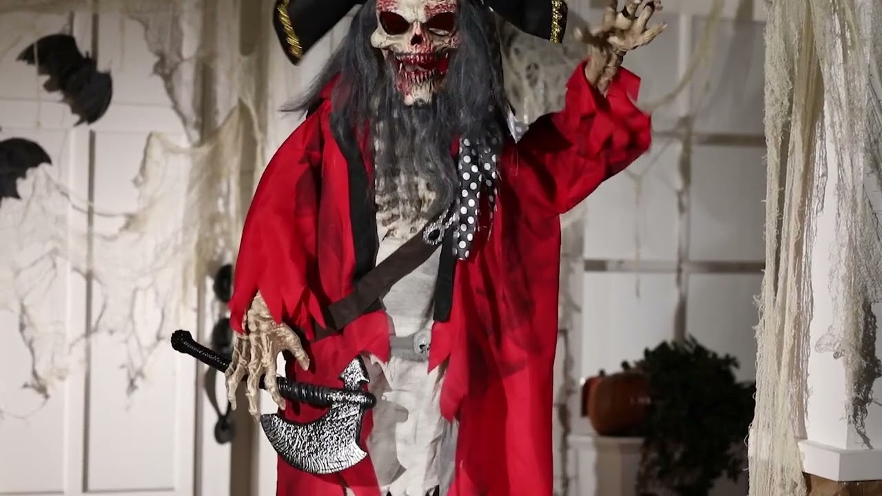 6 FT STANDING ANIMATED PIRATE