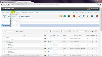 Joomla Tutorial (HD) - Lesson 15 - Menus