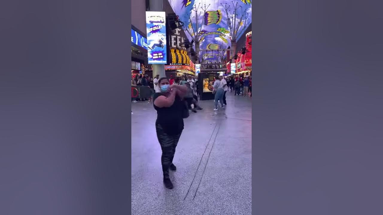 Las Vegas fight on Fremont street YouTube