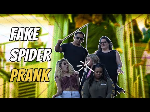 spider-scare-prank-on-the-escalator