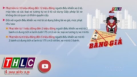 Sử dụng bằng lái xe giả phạt bao nhiêu