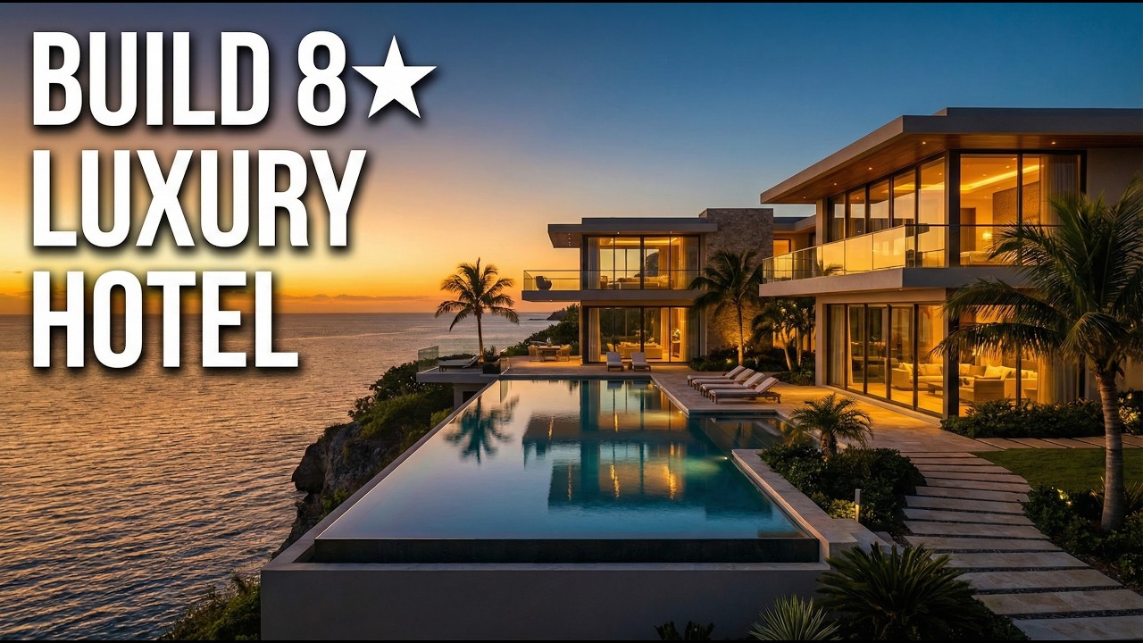 From Empty Island to 8-Star Luxury Hotel | Complete Build Documentary