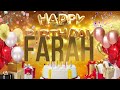 Farah  happy birt.ay farah