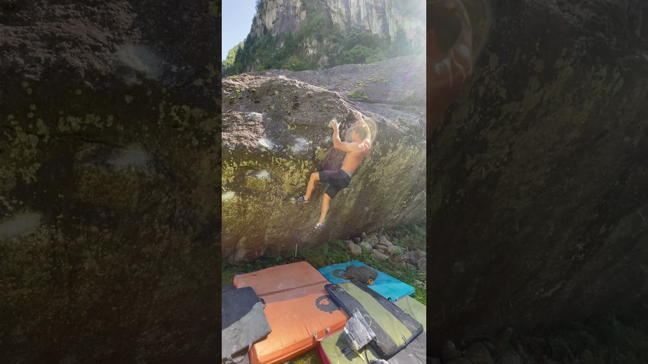 L’inglese 7a+ Valmasino Boulder