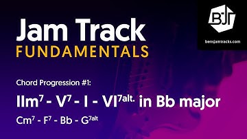 IIm7 - V7 - I - VI7alt. Jam Track in Bb major - BJTF #1-11