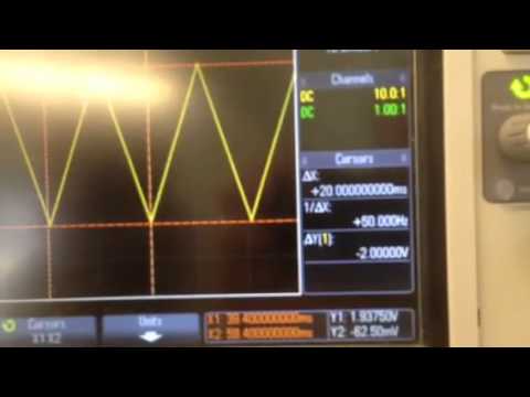 MSP430 TI LaunchPad Triangle Waveform