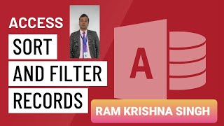 Sorting and Filtering in Ms Access Database Table