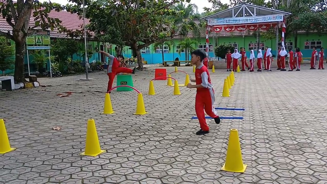 Aktivitas PGD Lokomotor [ Lari,Loncat,Merangkak & Lompat ] materi PJOK Kelas 4