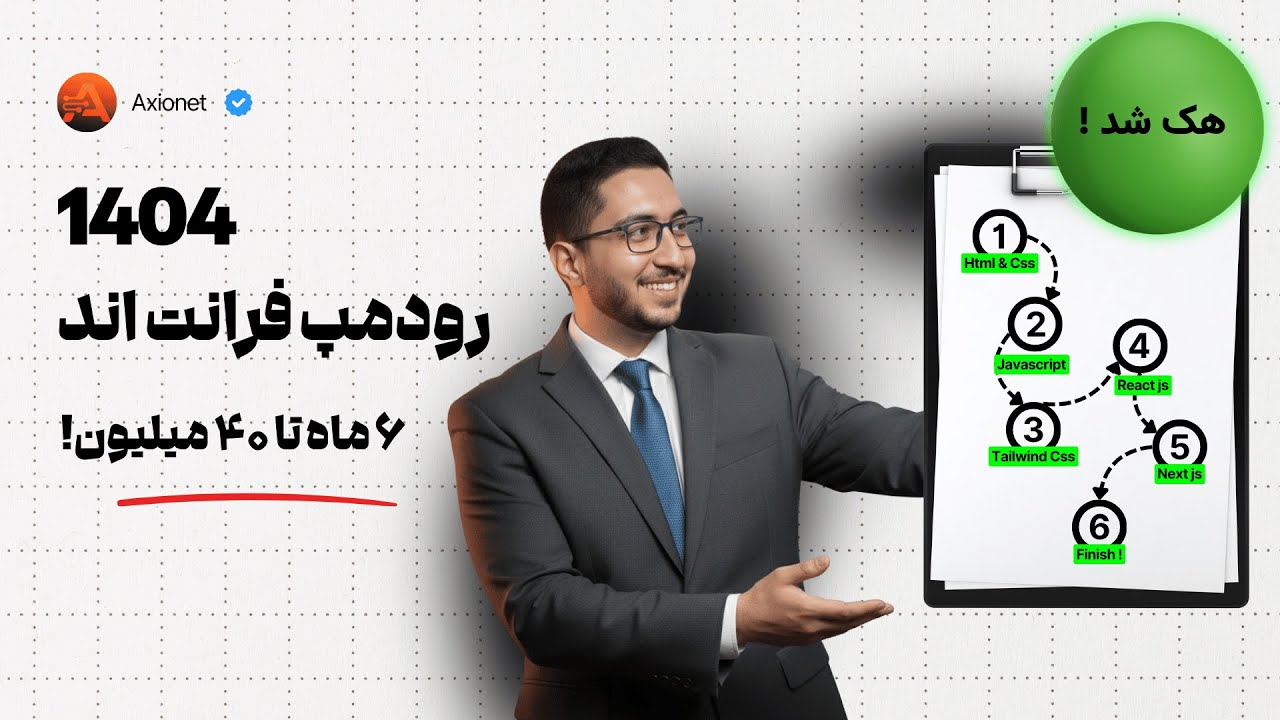 رودمپ فرانت‌اند ۲۰۲۶: از صفر تا ۴۰ میلیون در ۶ ماه !