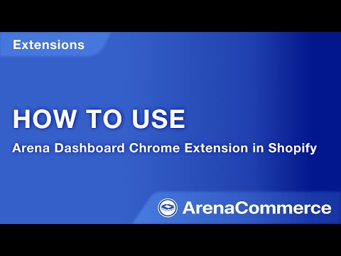 Arena Shopify Admin Extension video preview 2