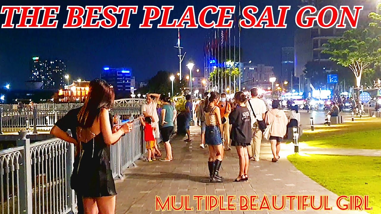 Night walk Ben Bach Dang 2022 - Saigon Always Surpasses Expectations 4K HAI DUONG PHO TV9