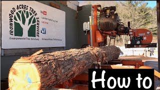 How to cut live edge siding on an LT40