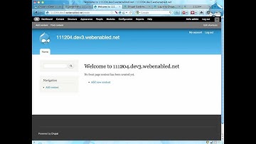 Learn Drupal 2a: Installing a clean Drupal site on WebEnabled
