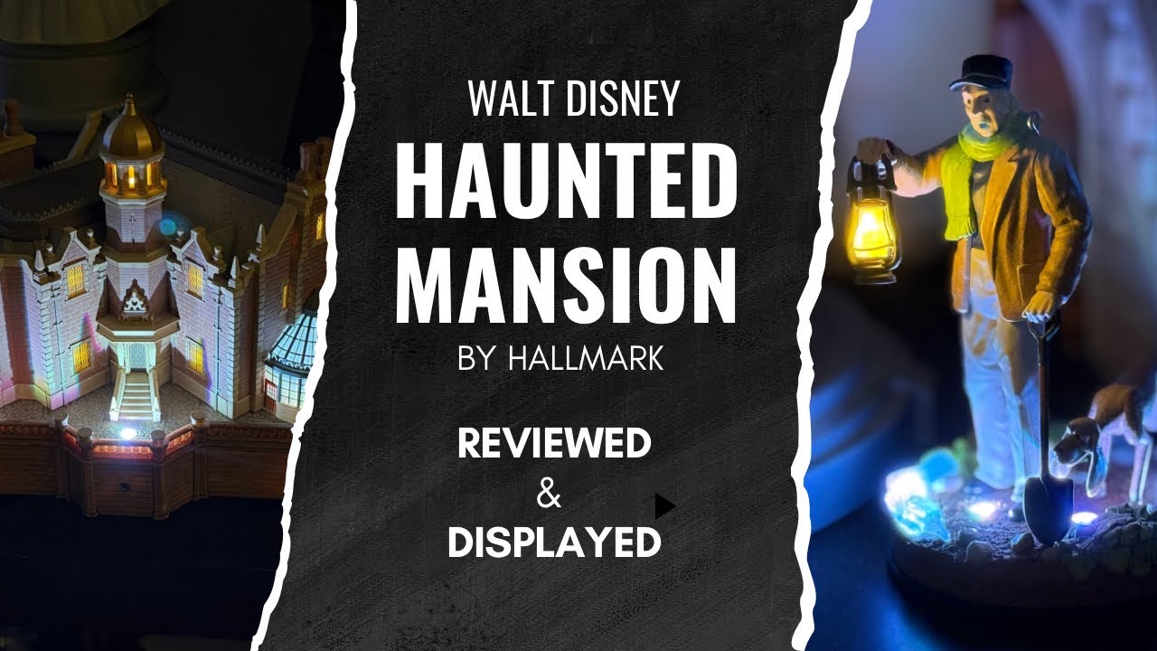 2023-2025 Disney Haunted Mansion Ornaments by Hallmark review and full ride through diorama 