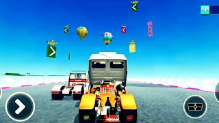 GT Mega Ramp Impossible Truck Simulator - Mega Ramp Stunts 3D - Android Gameplay! #21 screenshot 3
