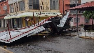 🌀 165 km/h Hurricane Rick hits Mexico 🇲🇽  October 25 2021 Huracán Rick Guerrero