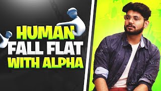 🔴HUMAN FALL FLAT - NEW DIFFICULT MAPS With TEAM HYDRA! 😍 ( FACECAM ) || HYDRA | Alpha😎