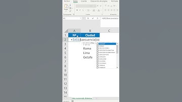 Cómo crear una lista numerada dinámica en Excel. Tips Excel