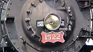 Steam Engine Frisco 1522 at Ottumwa, Iowa in 1995