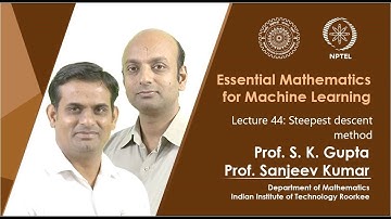 Lecture 44: Steepest Descent method