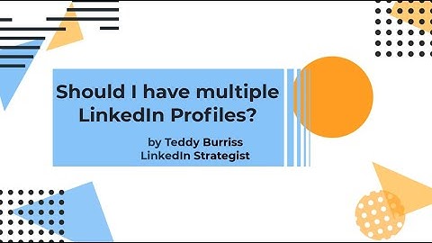 Can I create two LinkedIn Profiles so I can manage different Company Pages?