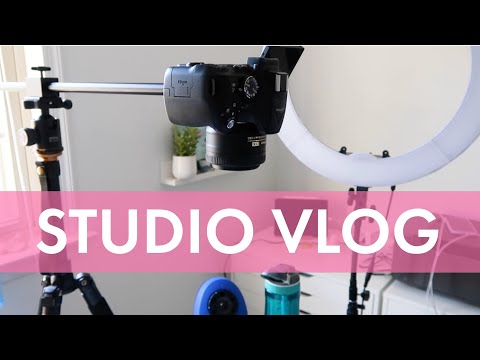 STUDIO VLOG | Creating a new illustration course and talking filming equipment