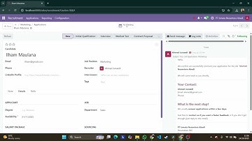 [Odoo 18] HR 11 - Create Applicant and Schedule Interview
