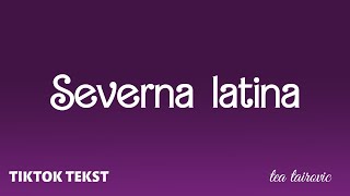 Tea Tairovic  - Severna latina ( TIKTOK TEKST )