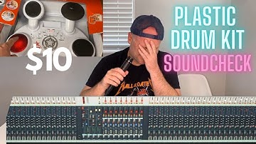 $10 Plastic Drum Kit SOUNDCHECK | (The life of an audio engineer)