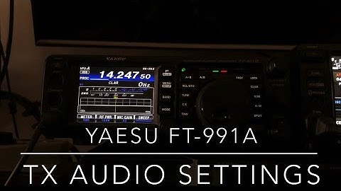 Yaesu FT-991A: TX Audio Settings #yaesu #ft991a #hamradio