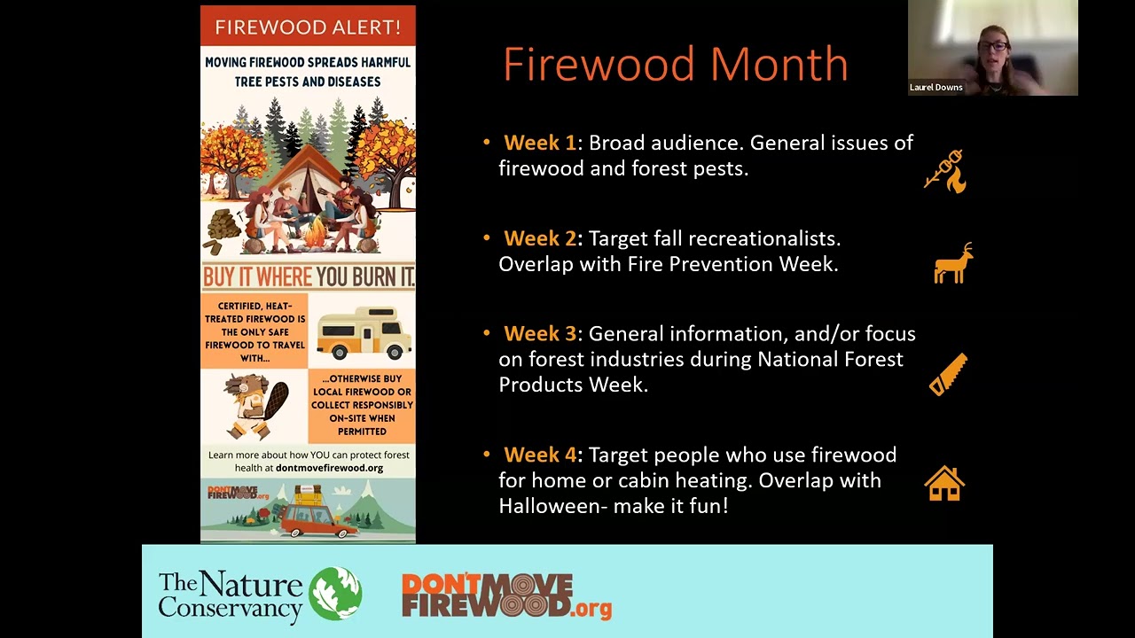October is Firewood Month - Meet the Don't Move Firewood Team! Option 1 on 10/12/2023