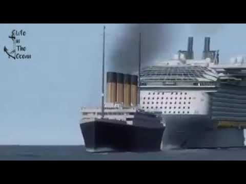 Titanic in a comparison with Symphony Of The Seas. - YouTube