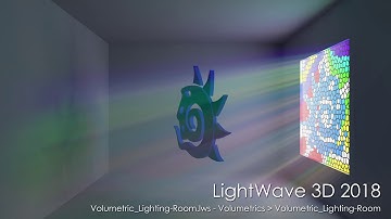 LightWave 3D 2018: Volumetric Lighting Room scene rendered