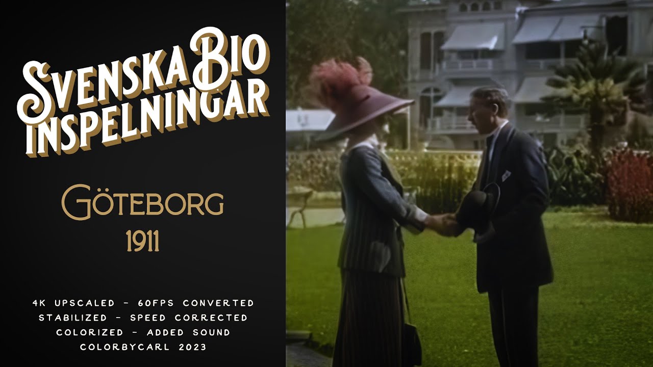 Svenska Bios inspelningar: Göteborg 1911 - Remastered 4K 60fps