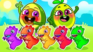 Dinosaur Song 🌴🦕 10 Little Dinos Song 🦖 II Kids Songs by VocaVoca Friends 🥑