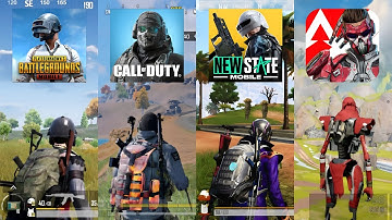 PUBG MOBILE vs. Call of Duty Mobile vs. NEW STATE Mobile vs. Apex Legends Mobile | Comparison