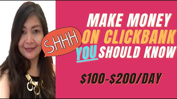 How To Make Money On ClickBank For Beginners ($100-$200/day)