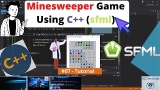 Create Simple Game Tutorial 07 - How to Create Minesweeper Game Using C++ (SFML) | Source Code screenshot 3