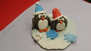 Making penguin with clay | Clay art | Air dry clay/polymer clay | Duaaa Art & craft