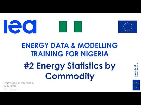 IEA Training for Nigeria on statistics and modelling: energy statistics by commodity