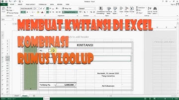 Membuat Kwitansi di Excel Kombinasi Rumus Vlookup