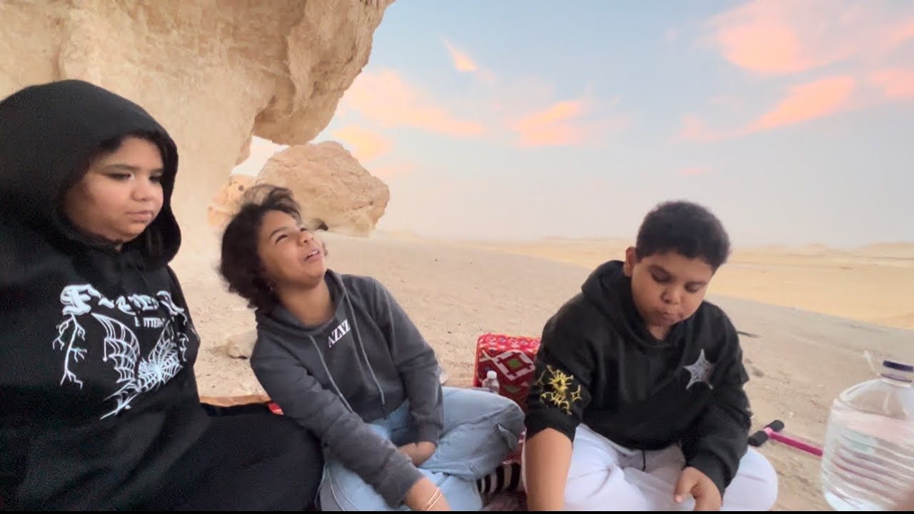 طبخت اليوم كبسة فى البر شوفو ايش صار معنا فوق الجبل