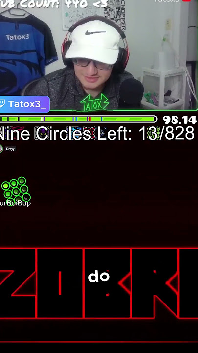I beat Nine Circles 832 Times #geometrydash #twitch