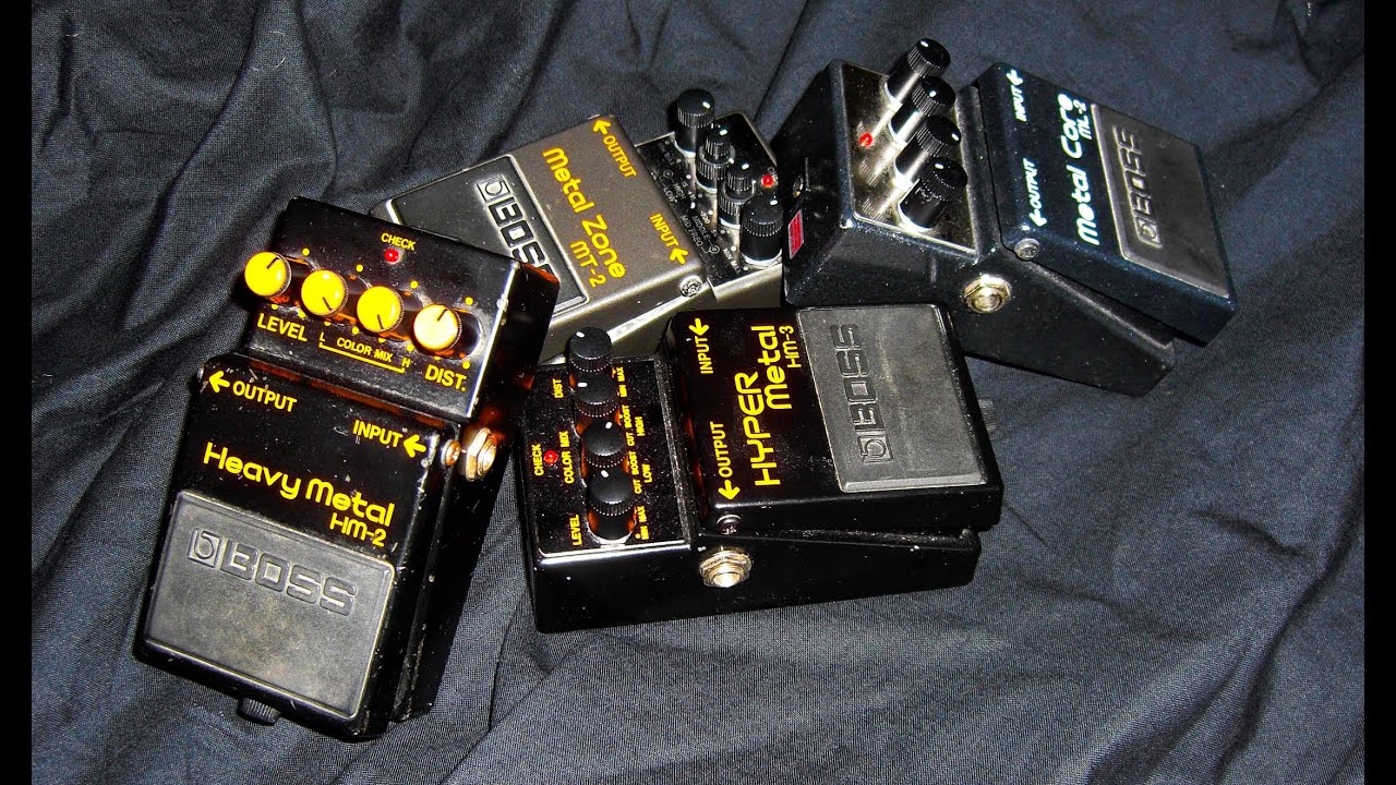 Boss Ml 2 Vs Mt 2 Vs Hm 2 Vs Hm 3 Distortion Shootout Youtube